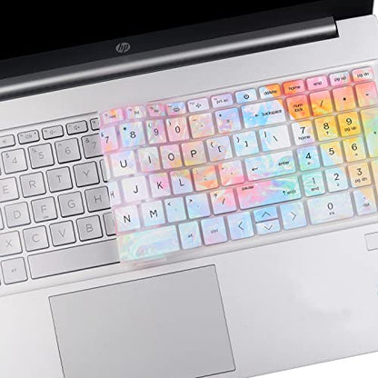 Keyboard Cover for 2025-2022 HP Laptop 17t 17z 17-cn 17-cp 17-cn0001tg 17-cn2083dx 17-cn2063cl 17z-cp000 17t-cn400 17-cn1063cl 17-cn2083dx 17-cp3055cl 17-cp2134od 17-cp0012dx 17-cp0700dx 17-cp2099nr - color: Colors(Regular Letters)