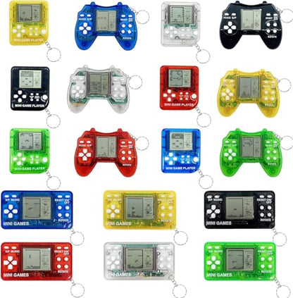 Video Game Party Favors, Mini Game Keychain Arcade party favors Birthday Supplies, Party Supplies for Boys and Girls 18PCS - style: 18PCS