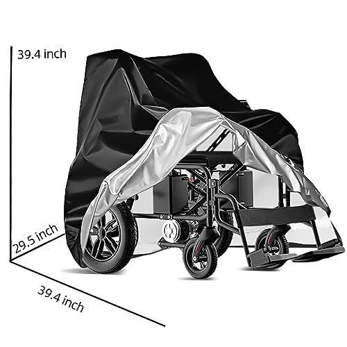 Heavy Duty Waterproof & Dustproof Electric Wheelchair Cover - Prevent Rain, Wind, Dust, Sun & UV for Indoor & Outdoor Use
