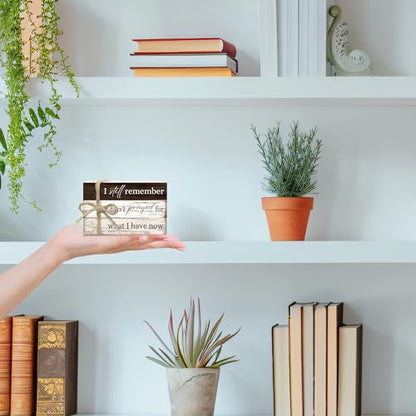 Decorative Books For Home Decor, Coffee Table Faux Wood Book Stack Decor, I Still Remember Modern Stacked Book Decor, Stacked Display Books For Shelf Mantel Nightstand Display, Three Pieces -C(10) - style: I still remember -05