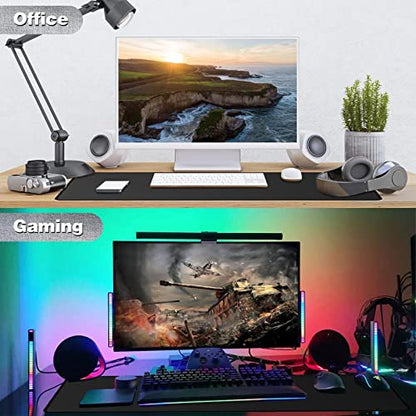 ETZ Large Gaming Mouse Pad,31.5 x 11.8 × 0.12 in with Stitched Edges,Extended Mousepad,Durable Non-Slip Natural Rubber Base,Washable Keyboard Pad,Desk Pad for Gamer,Office & Home,Black. - color: Black