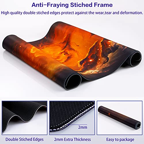 Canjoy Gaming Mouse Pad, Large Extended Mouse Pad Big Computer Mousepad for Home Office Gaming Work 31.5x15.7inch - color: Mars Cloud