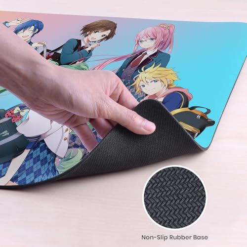 Head Case Designs Officially Licensed Hatsune Miku High School Graphics 37.4 x 15.75 x 0.16 inches (900 x 400 mm) - XL Gaming Office Desk PC Keyboard Mouse Mat Pad - color: High School, size: 37.4" x 15.8"