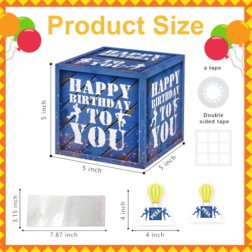 Surprise Money Box for Cash Gift Set - Gaming Birthday Money Box Gifts Pull, Fun Gifts for Kids Boys Teens Video Game Lover, Birthday Party Decorations (35 Pcs Transparent Bags) - color: Game 003