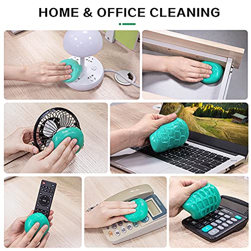 TICARVE 2Pack Cleaning Gel for Car Detailing Vent Cleaner Cleaning Putty Gel Auto Detail Tools Car Interior Cleaner Cleaning Mud for Cars and Keyboard Cleaner Cleaning Slime Green (320g/11.2oz) - color: Green 2 Pack