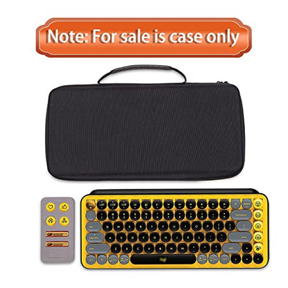LTGEM Case Compatible with Logitech POP ICON Combo Bluetooth Keyboard and Mouse Combo, Office Travel Carrying Storage Bag - Black+Gray(Case Only) - color: Black