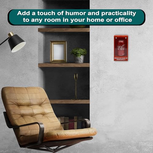 Break Glass in Case of Emergency Wall Display - Funny 3D Printed Decor for Home, Office, Game Room, Dorm