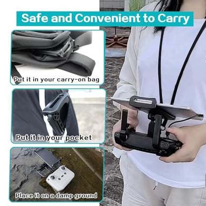 Drone Controller Bracket and Tablet Bracket, with Neck Strap | 4.7-12.9 inch Adjustable Bracket.Compatible With DJI Mavic Air/Mini Series,