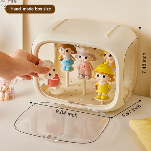 Blind Box Wall-Mounted Display Cabinet (Cream) - size: Cream
