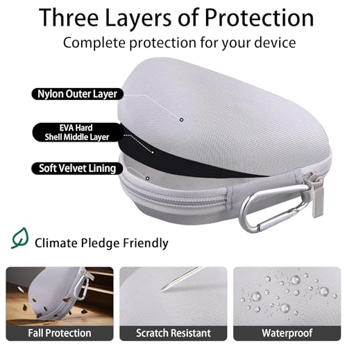 co2CREA Hard Case Replacement for Logitech MX Master 4 / MX Master 3 / Master 3S Advanced Wireless Mouse (Mid Grey Case) - color: Mid Grey Case, style: For Master 4/3S/3