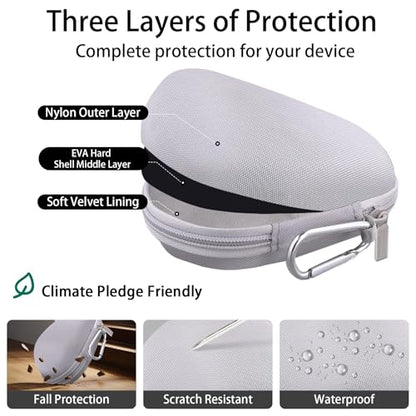 co2CREA Hard Case Replacement for Logitech MX Master 4 / MX Master 3 / Master 3S Advanced Wireless Mouse (Mid Grey Case) - color: Mid Grey Case, style: For Master 4/3S/3