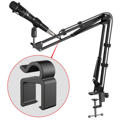 20 Pack Mic Cable Clips Microphone Cable Clip Mic Boompole Clips Wire Holder Organizer for Wired Microphone Arm Stand Vocal Dynamic Microphones Suspension Boom Scissor Mic Stand Desk Stand