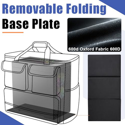 Computer Desktop Mid Tower Large Carrying Case, PC Travel Case for Computer for Moving, Portable Gaming Backpack for Keyboard, Mouse and Accessories,Compatible with ATX/M-ATX mainframe chassis