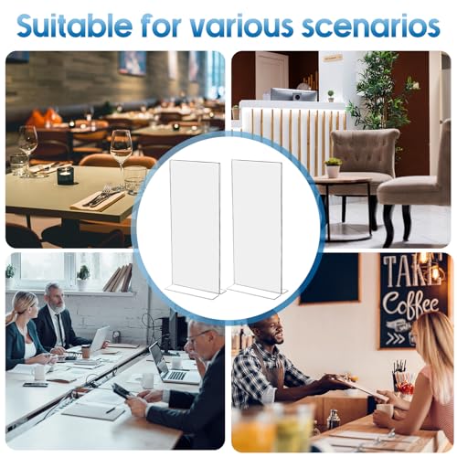 Thyle 20 Pack Acrylic Sign Holders 4"x9",Clear Table Menu Display, Double Sided Plastic Flyer Display Stand for Restaurant Menu, Price Sign, Deli, Office, Counter, Easy to Insert and Change