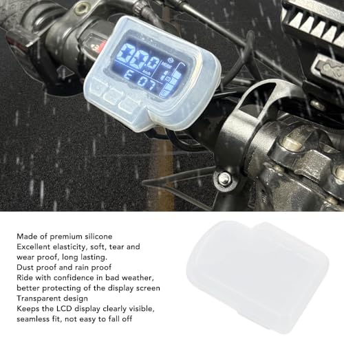 ‌Silicone Display Cover for EN06 E-Bike & Scooter Monitors - Transparent Rainproof Dust Proof Screen Protector (2.4x1.9x0.6in)‌
