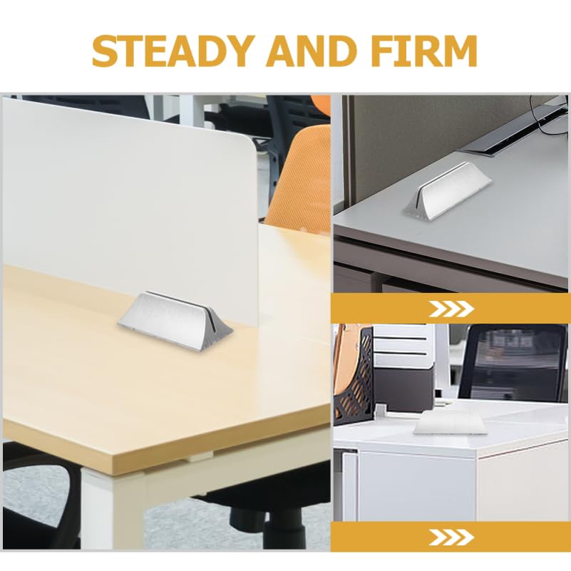 Adjustable Desk Divider Bracket Clip 10-Pack Desktop Privacy Panel Clamp for Office Desk Partition Support Stable Screen Holder 5.5X2.6X2.0In
