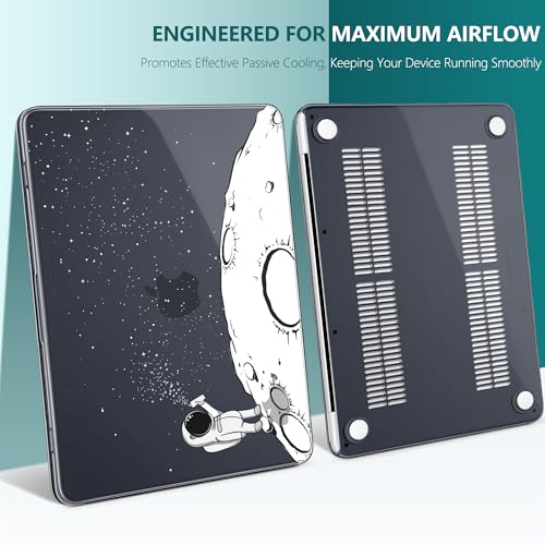 DONGKE Compatible with MacBook Neo 13 Inch Case 2026 A3404 A18 Pro chip & Touch ID, Plastic Hard Shell with Keyboard Cover, Screen Protector & Dust Plugs, Astronaut - color: Astronaut
