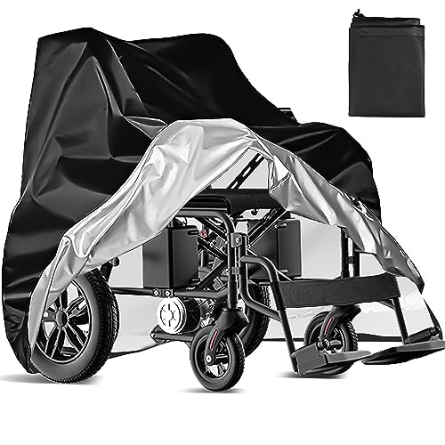 Heavy Duty Waterproof & Dustproof Electric Wheelchair Cover - Prevent Rain, Wind, Dust, Sun & UV for Indoor & Outdoor Use