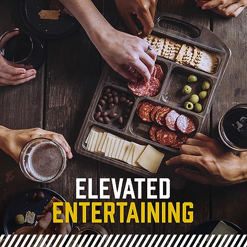 COLUMBUS Charcuterie Boards, Gourmet Meat and Cheese Tray for Entertaining, 12.5 Oz Charcuterie Tasting Board for Parties and Events