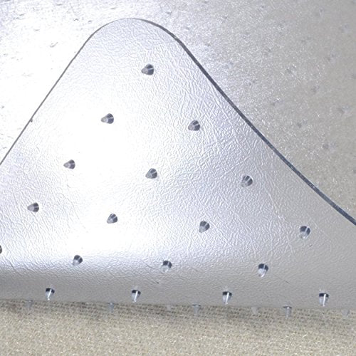 Dimex Office Chair Mat for Low‑Pile Carpet – 46" x 60" Clear Desk Floor Protector with Lip, Smooth Glide PVC - size: 46" x 60"