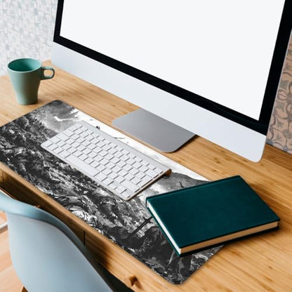 Knight Mouse Pad Dark Battlefield Fantasy Large Gaming Mouse Mat with Stitched Edges,Non-Slip Waterproof Rubber Base Office Computer Keyboard Laptop 31.5"x11.8" - color: Knight, size: 31.5L x 11.8W inches