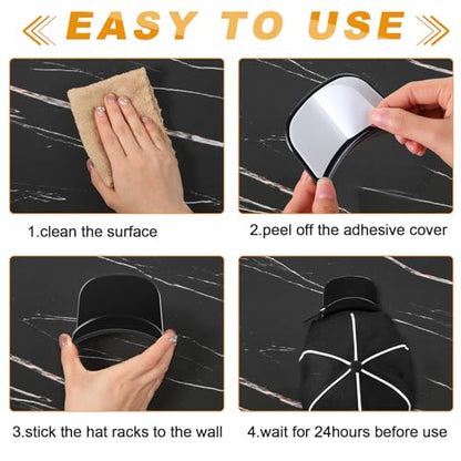 Wonderjune 30 Pcs Headphone Hanger Holder Desk Adhesive Headphone Hook Graduation Wall Hook Mount Strong Universal Acrylic Holder Hooks for General Purpose Game Earphone Controller(Black) - color: Black