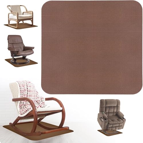 Recliner Pads for Hardwood Floors,Non Slip Recliner Grippers,Under Recliner Floor Protectors,Furniture Pads to Prevent Sliding,Non Slip Furniture Rail Pad for Recliners,Swivel Chairs,Coffee - size: 1PCS-Square-Coffee-30"x30"