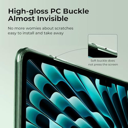 EooCoo Case Compatible with MacBook Air 13 inch M5 2026-2022 Release M4 M3 M2 A3449 A3240 A3113 A2681, Hard Shell&Keyboard Skin Cover&Screen Protector for Mac Air 13.6 inch, Matte Turquoise Green - color: Matte Turquoise Green