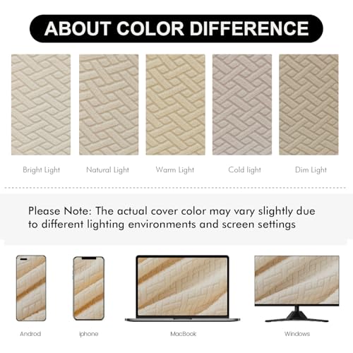 Genina Seat Covers for Dining Room Chair Seat Slipcovers Kitchen Chair Covers (Beige, 2 Pcs) - color: Beige, size: 2 PCS