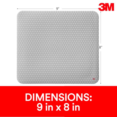 3M Precise Mouse Pad Enhances the Precision of Optical Mice at Fast Speeds, Easy to Clean, Stays in Place, 9 in x 8 in (MP114-BSD1) - size: 8L x 9W inches