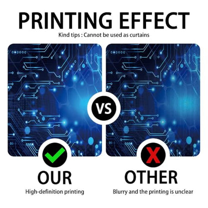 10x8FT Blue Glow Circuit Board Photo Backdrop Tech Theme Sequin Glitter Photography Background Digital Innovation Electronics Event Party Banner Decoration Supplies Polyester - size: 10x8FT