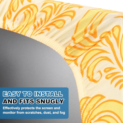 PATIKIL Monitor Dust Cover Anti-Static Dustproof Protective Cover Computer Screen Sleeve for 28 Inch Computer Monitors PC Desktop TV LCD LED HD Panel Case, Yellow - size: 28 Inch