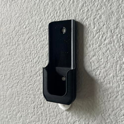 Wall Holder Mount for ARTIKA Ceiling Fan Remote (3D Printed in the USA) (Black)