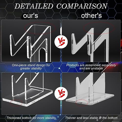 FYY Game Controller Holder 2 Tiers - Universal Dual Controller & Headphone Stand, Acrylic Clear Display Stand Compatible with Nintendo Switch, Xbox, PS5, PS4 - Desk Mounts - color: 2-Tier-Clear