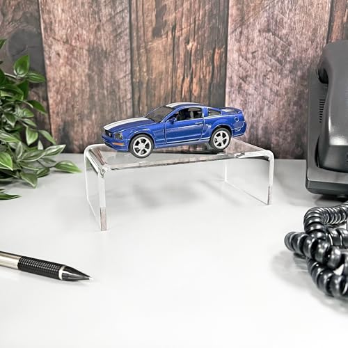 Plymor Clear Acrylic Rectangular Display Riser, 2" H x 6" W x 3" D (1/8" thick) - size: 2" x 6" x 3"