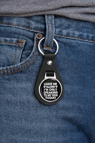 Gaming Joystick Seamless Pattern Leather Keychain Stainless Steel Ring for Keys, Bags, or Backpacks
