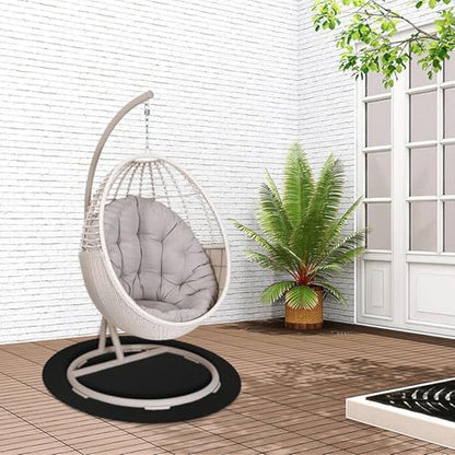 2PCS New Recliner Pads for Hardwood Floors, Non-Slip Diatom Mud Under Recliner Swivel Chairs Floor Protectors, Round Furniture Mats to Keep Furniture from Scratches, Furniture Gripper Pad