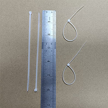 1000 pcs 6 inch Cable Zip Ties Heavy Duty, Premium Plastic Wire Ties with 18 LBS Tensile Strength, UV Resistant Cable Ties, Self-Locking White Nylon Tie Straps - color: White, size: 6 inch ( 3 x 150mm )