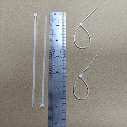 1000 pcs 6 inch Cable Zip Ties Heavy Duty, Premium Plastic Wire Ties with 18 LBS Tensile Strength, UV Resistant Cable Ties, Self-Locking White Nylon Tie Straps - color: White, size: 6 inch ( 3 x 150mm )