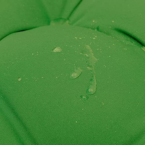 QILLOWAY Outdoor Rocking Chair Cushions Set of 2, 100% Polyester Waterproof Patio Rocking Chair Cushion, High Back Weatherproof Chair Pad for Adirondack & Outdoor Furniture, Green - color: Green