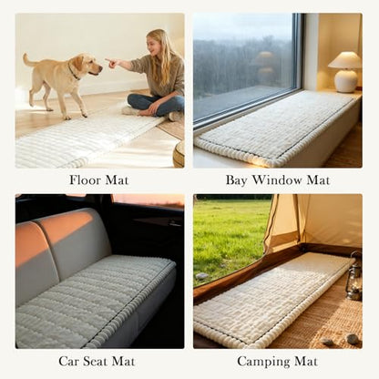 Couch Covers for 3 Cushion Couch Sofa Pet Friendly,Non-Slip Sofa Cover Washable - color: Bg-white, size: 27.6" x 59"