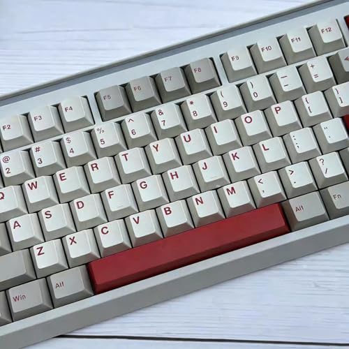 Sumgsn 163 Double Shot Keycaps Cherry Profile Retro 9009 Keycaps Set Fit for 61/64/87/104/108 Cherry Mx Switches ANSI/ISO Mechanical Keyboard - color: Retro Keycaps
