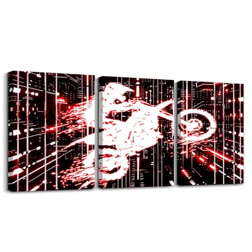 Feelyou Kids Dirt Bike Picture Wall Decor Racing Motocross Rider Canvas Wall Art for Living Room Bedroom Boys Girls Motorcycle Wall Painting Posters Motorbike Teens Bathroom Wall Art 12"x16"x 3Pcs - color: Multi A01