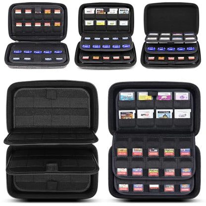 sisma DS 3DS Switch Game Case Compatible with Nintendo Cartridges Fits 40 Switch & 32 DS Games, Game Card Holders Storage Case - color: Grey 40+32 Slots