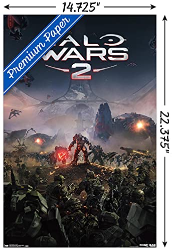 Trends International Halo: Halo Wars 2 - Key Art Wall Poster, 14.725" x 22.375", Premium Unframed Version - color: Premium Unframed Version, size: 22.4"L x 14.7"W
