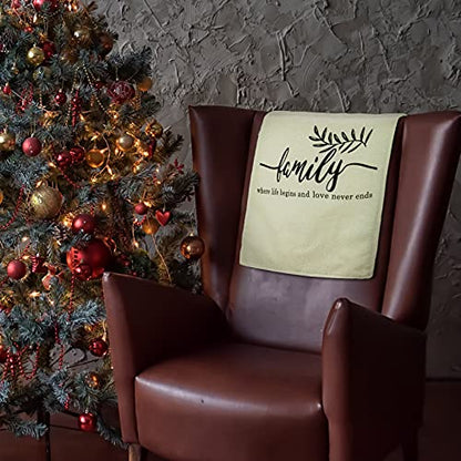 Tatuo 2 Pieces Recliner Headrest Protector Couch Headrest Covers with Inspirational Words Chair Sofa Slipcover for Furniture Home Decoration, 26.77 x 16.93 Inch(Elegant Style)