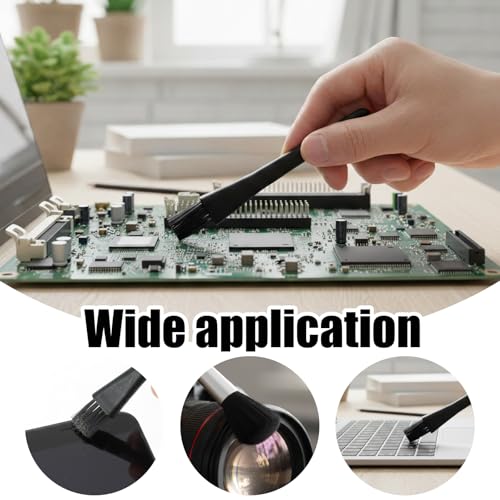 6 Pcs Mini Keyboard Cleaning Brushes Kit, Anti Static Electronic Dust Cleaning Brushes with PP Handle and Nylon Bristles, Keyboards Cleanings Brush for Computer Keyboard and Small Spaces