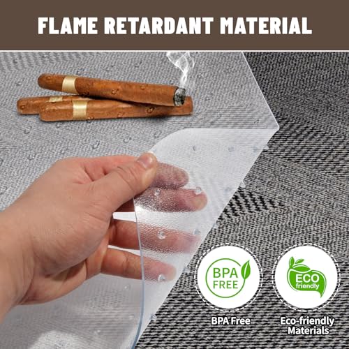 Clear Office Chair Mat for Carpet - 36"x48" Heavy-Duty Protection for Low Pile Carpets - Not Suitable for Hardwood Floors - size: 48×36inch