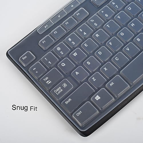 Keyboard Cover for Logitech MK370 MK270 K270 MK295 Wireless Keyboard, Logitech MK295 K270 MK270 Silicone Protective Covers Skin