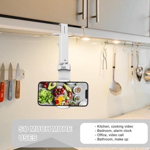 Perilogics Airplane Phone Holder Mount Universal in Flight Hands Free Viewing with Multi-Directional Dual 360 Degree Rotation. The Go-to Choice for Frequent Flyers and Travelers’ Favorite. - color: Blue / White